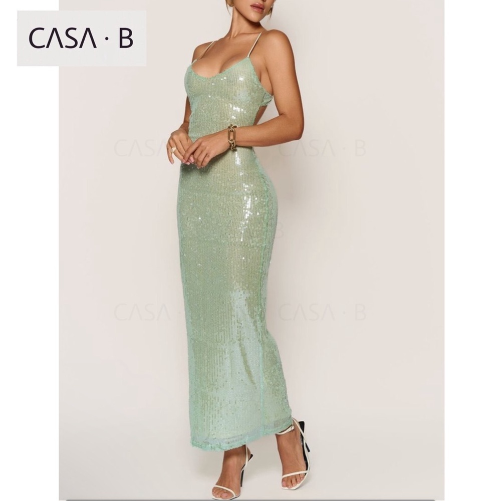 Casa B Women's Elegant Cream Dress